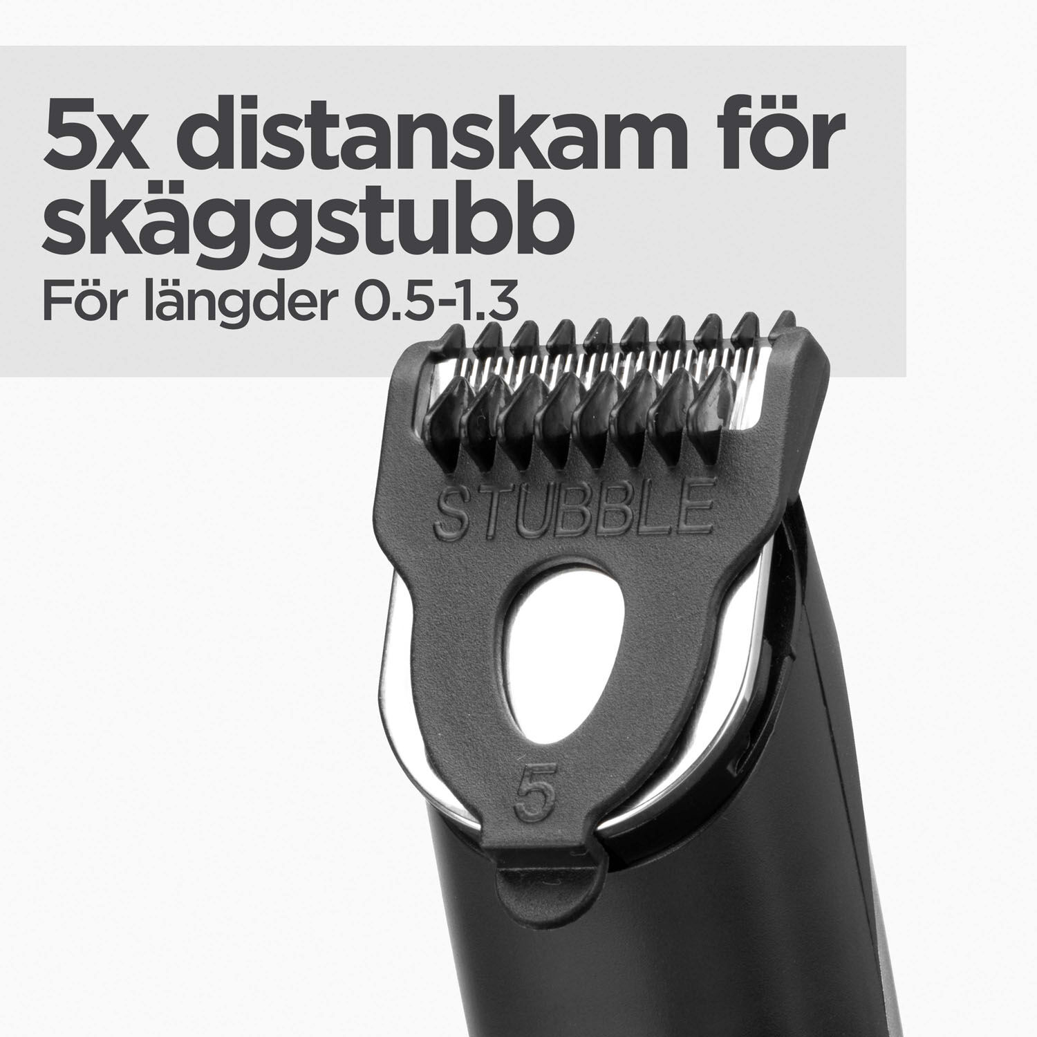5 stubbkammer 0,5-1,3 mm